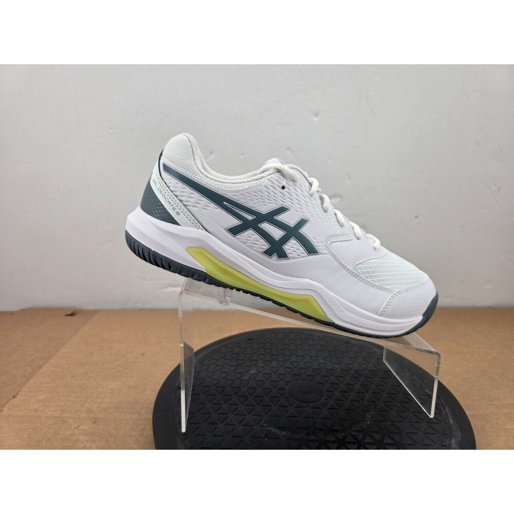 ASICS GEL-DEDICATE 8 - 1041A410-Wide  White/Blue Men Tennis Shoes Sz 10 Wide